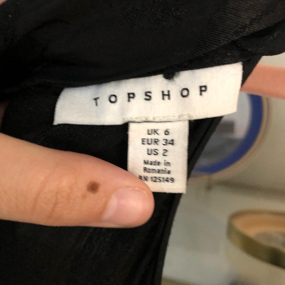 TopShop Black Halter Top - Worn Once - Picture 5 of 7